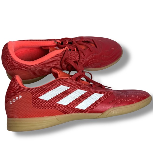 EUC Adidas Copa Sense.3 Indoor Soccer Junior Shoes Red White Mens Sz 6 FY6157 - Picture 16 of 16